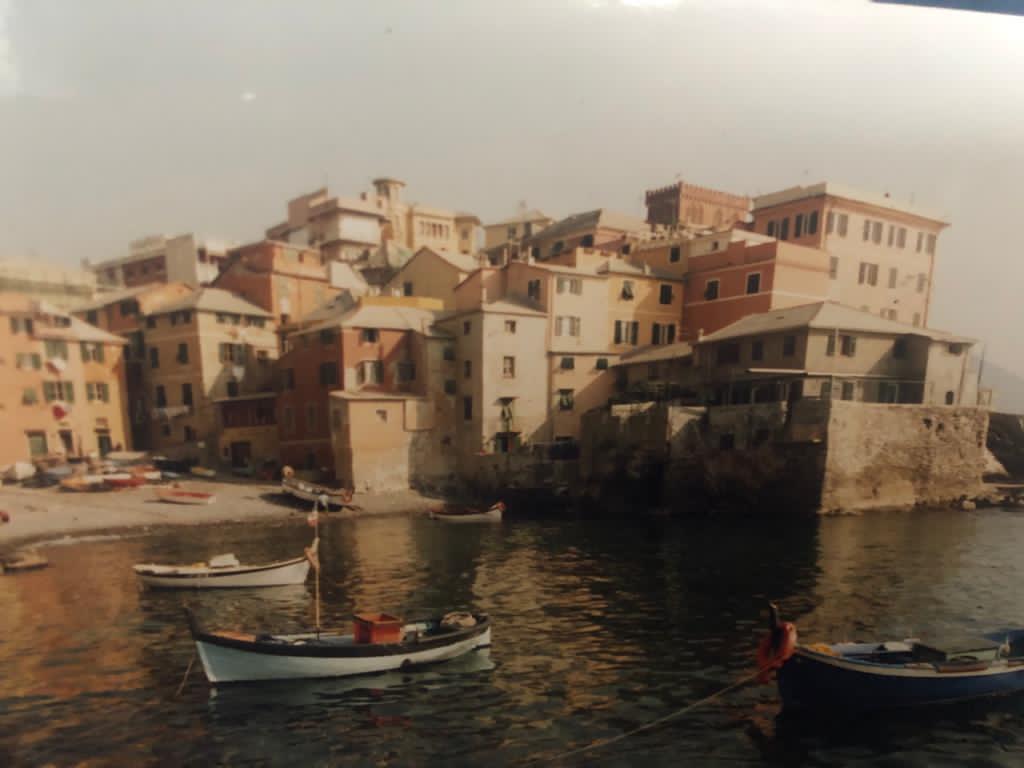 Vista storica di Bocaddasse a Genova